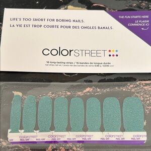 Color Street Teal Glitter Nail Strips- Timeless Turquoise BUNDLE AND SAVE!!!